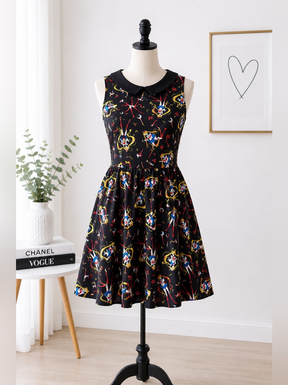 Sailor Moon Crystal Sleeveless Fit & Flare Dress Size Medium
